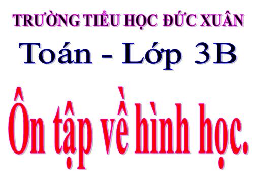Ôn tập về hình học