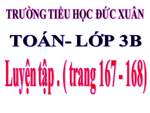 Luyện tập Trang 167