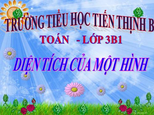 Diện tích của một hình