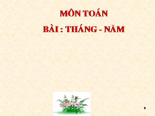 Tháng - Năm