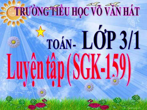 Luyện tập Trang 159