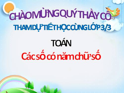 Các số có năm chữ số