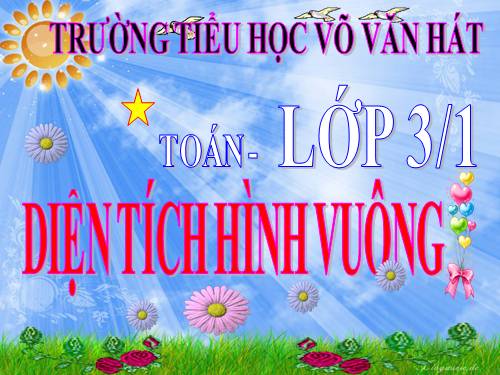 Diện tích hình vuông