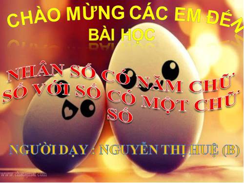 Nhân số có năm chữ số với số có một chữ số