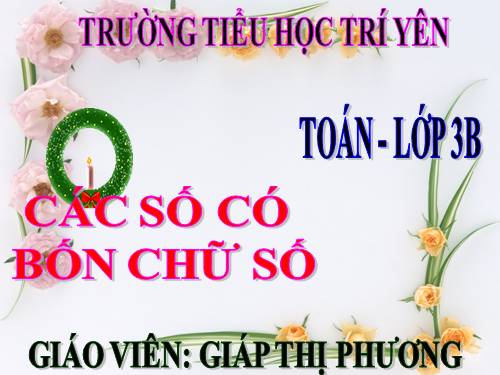 Các số có bốn chữ số