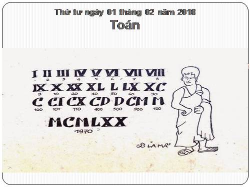 Làm quen với chữ số La Mã