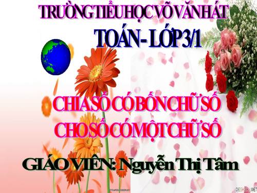 Chia số có bốn chữ số cho số có một chữ số
