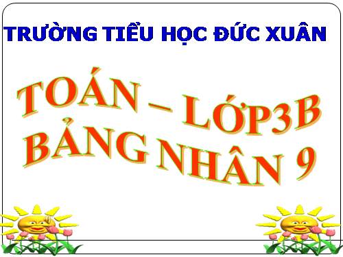 Bảng nhân 9