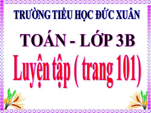 Luyện tập Trang 101