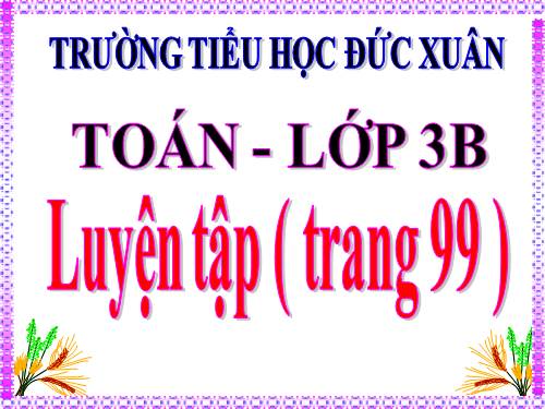 Luyện tập Trang 99