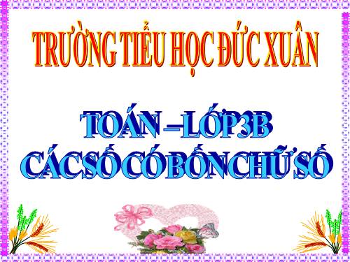 Các số có bốn chữ số