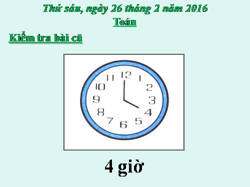 Thực hành xem đồng hồ