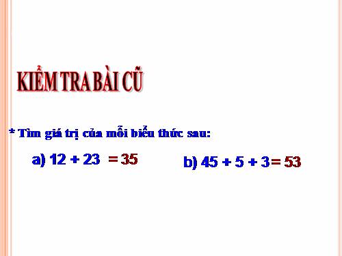 Tính giá trị của biểu thức