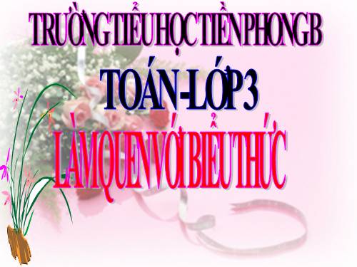Làm quen với biểu thức