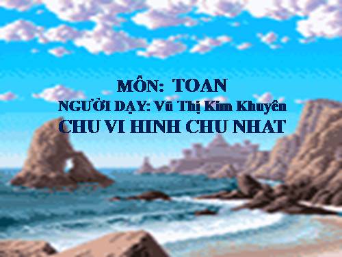 Chu vi hình chữ nhật