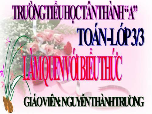 Làm quen với biểu thức
