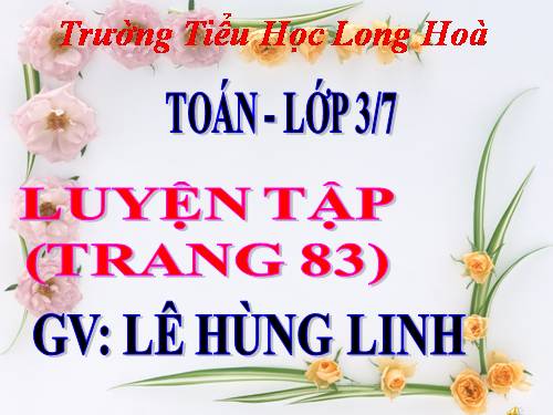 Luyện tập chung Trang 83