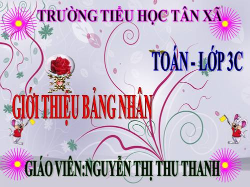 Giới thiệu bảng nhân