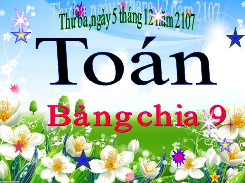Bảng chia 9