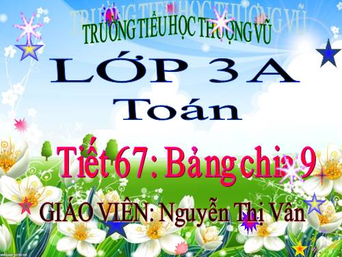 Bảng chia 9