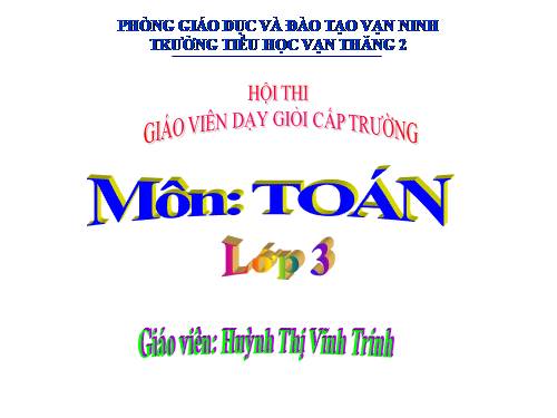 Bài toán giải bằng hai phép tính