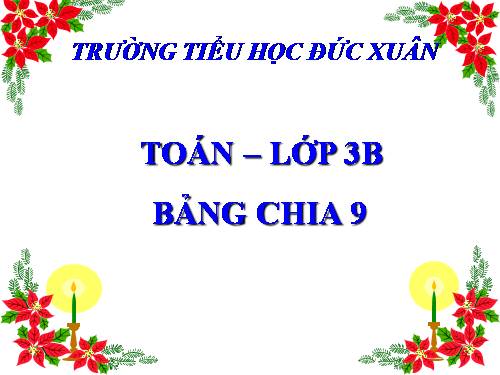 Bảng chia 9