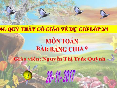 Bảng chia 9