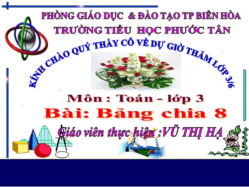 Bảng chia 8