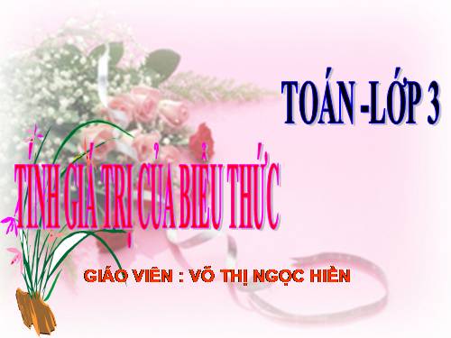 Tính giá trị của biểu thức