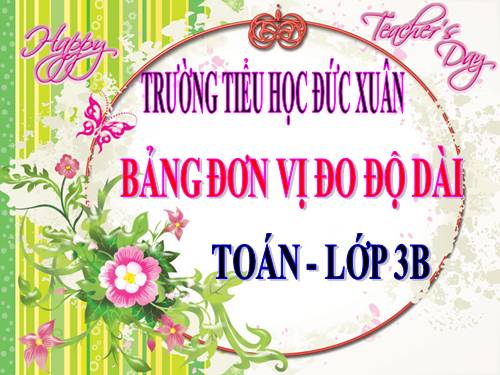 Bảng đơn vị đo độ dài