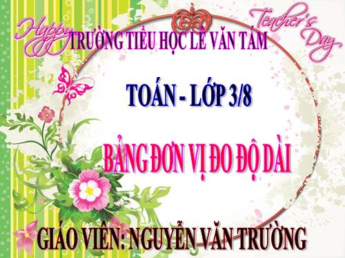 Bảng đơn vị đo độ dài