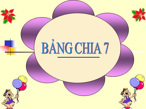 Bảng chia 7