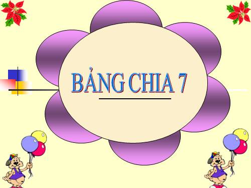 Bảng chia 7
