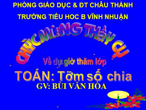 Tìm số chia