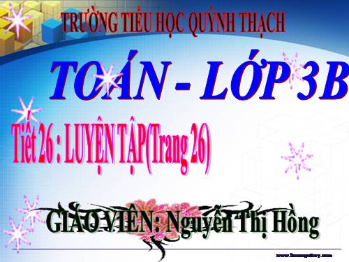 Luyện tập Trang 26