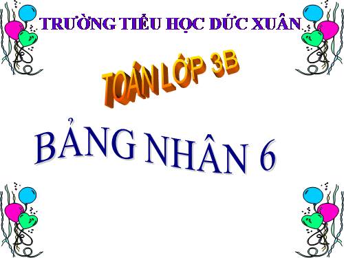 Bảng nhân 6