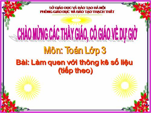 Làm quen với thống kê số liệu (tiếp theo)