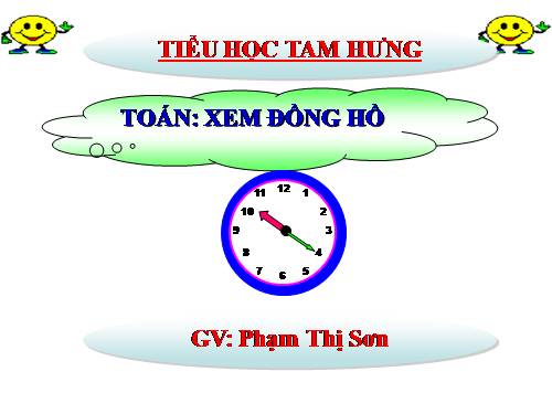 Xem đồng hồ (tiếp theo)