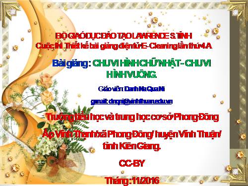 Chu vi hình chữ nhật