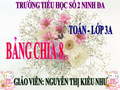 Bảng chia 8