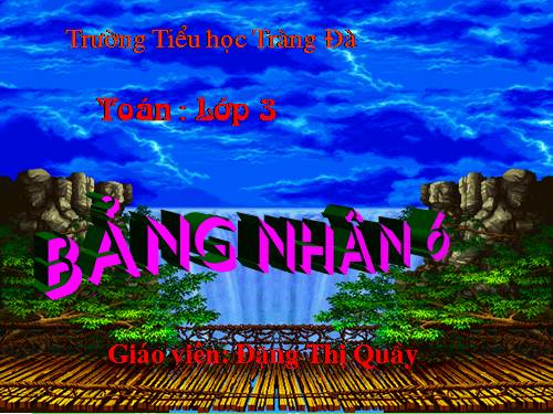 Bảng nhân 6