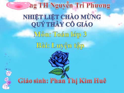 Ôn tập các bảng nhân