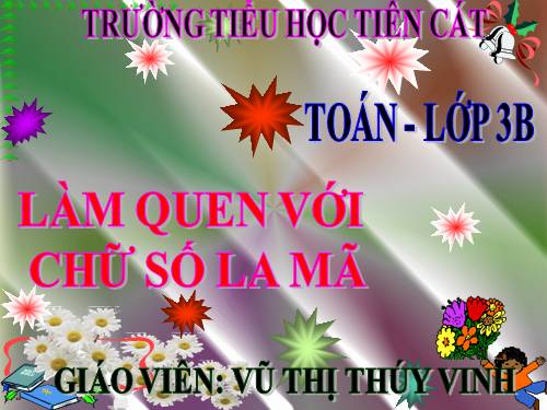 Làm quen với chữ số La Mã