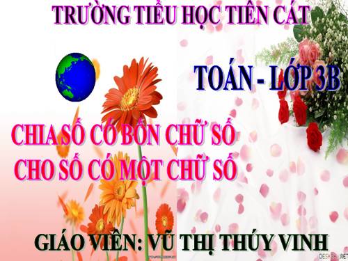Chia số có bốn chữ số cho số có một chữ số