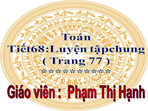 Luyện tập chung Trang 77