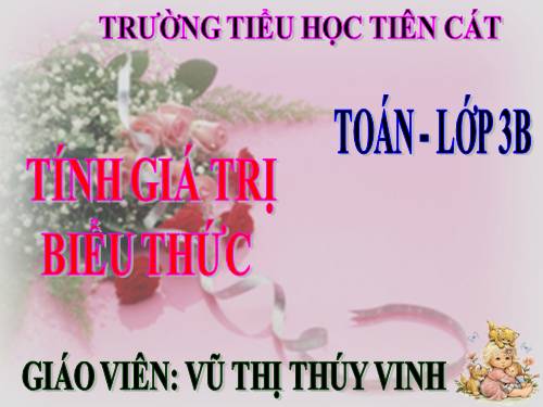 Tính giá trị của biểu thức