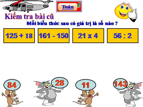 Tính giá trị của biểu thức