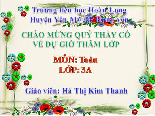 Ôn tập các bảng nhân