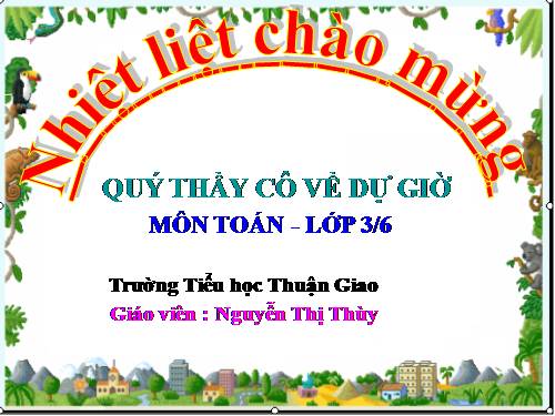 So sánh số bé bằng một phần mấy số lớn
