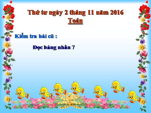 Bảng nhân 8